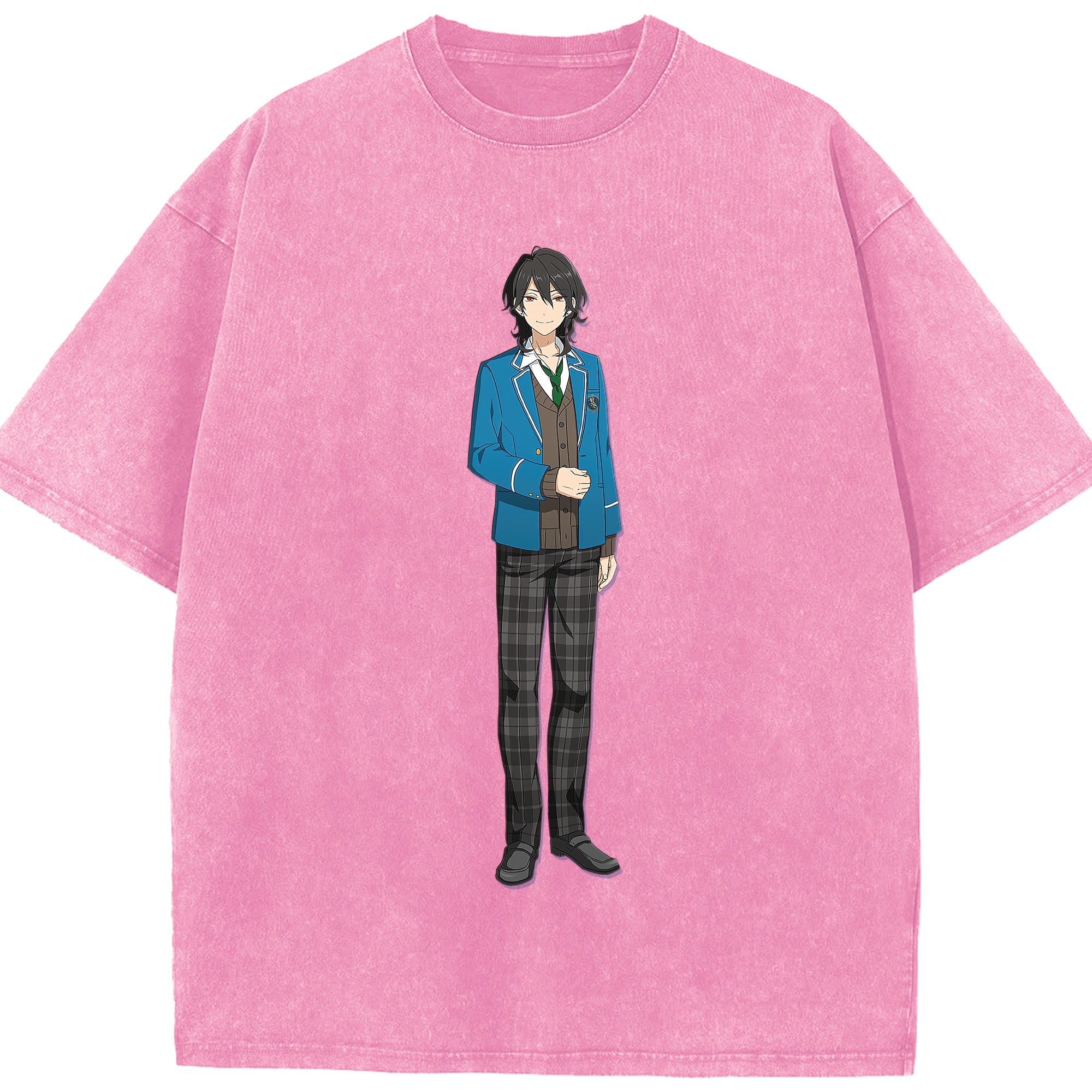 あんさんぶるスターズ! Ensemble Stars 綿100% ヴィンテージ風 半袖Tシャツ（フロントプリント）